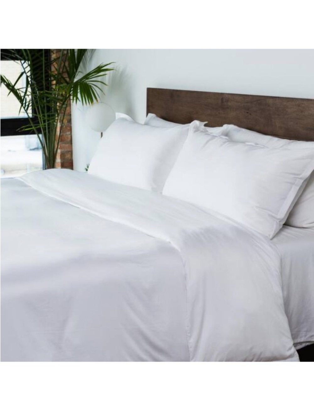 Molecule Duvet Cover Sateen Tencel/ Lyocell White Sateen Full/Queen NEW